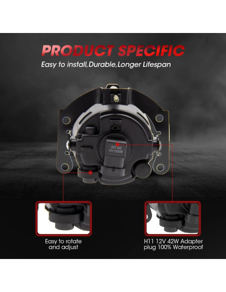 Luces Antiniebla WEZEMLIGHT H11 55W para Mitsubishi Outlander 2010-2015