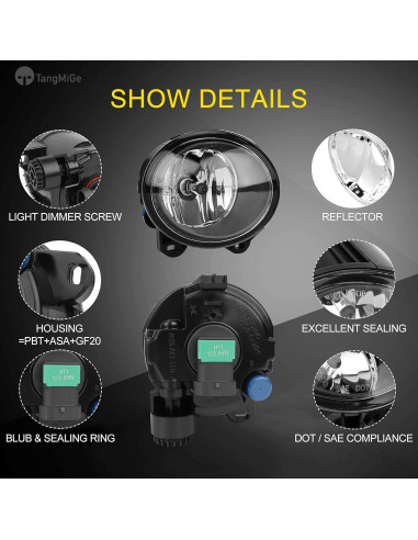 Luces Antiniebla TangMiGe H11 para BMW F22 F23 E92 E93 2007-2020