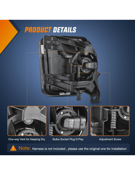 Luces Antiniebla Nilight para Dodge Ram 1500 2013-2021