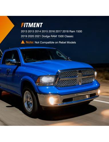 Luces Antiniebla Nilight para Dodge Ram 1500 2013-2021