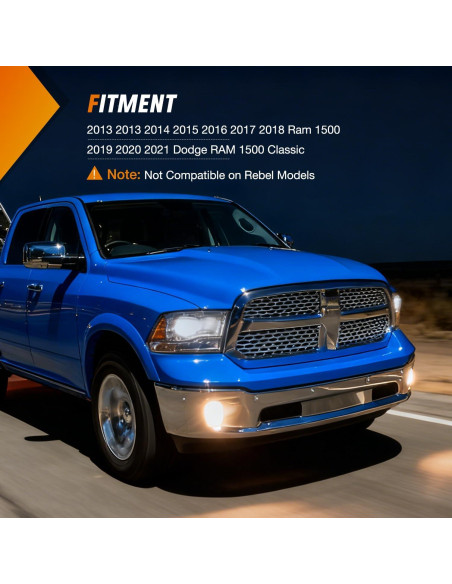Luces Antiniebla Nilight para Dodge Ram 1500 2013-2021