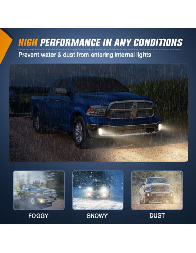 Luces Antiniebla Nilight para Dodge Ram 1500 2013-2021