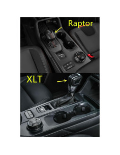 Panel de Consola Central Fibra de Carbono CYAuto Ford Ranger 2024-2025 2