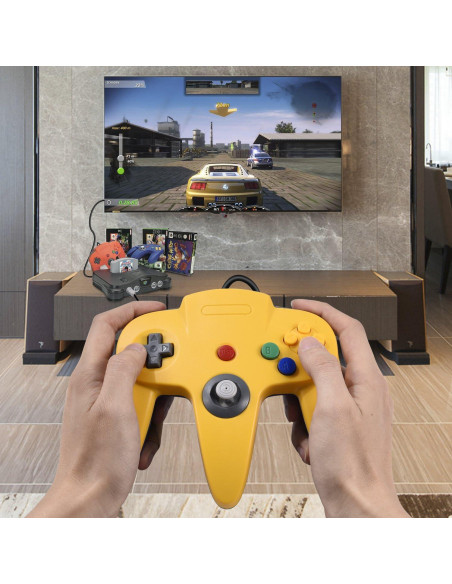 Controlador N64 miadore Amarillo y Azul para Consola