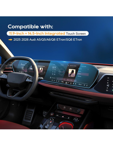 Protector de Pantalla LFOTPP Audi A5/Q5/A6/Q6 ETron 2025-2026 30.2 cm