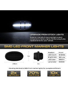 Luz de Marcador LED VIPMOTOZ para Ford F150 Raptor 2017-2020 2