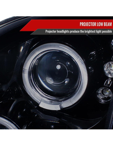 Faros Proyector Halo Duales Instyleparts para Ford Fusion 2006-2009