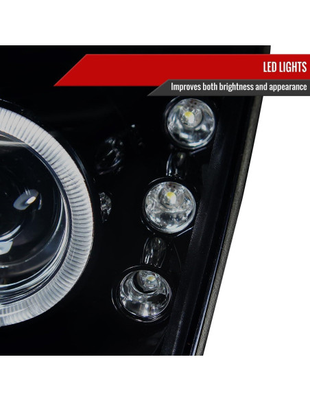Faros Proyector Halo Duales Instyleparts para Ford Fusion 2006-2009