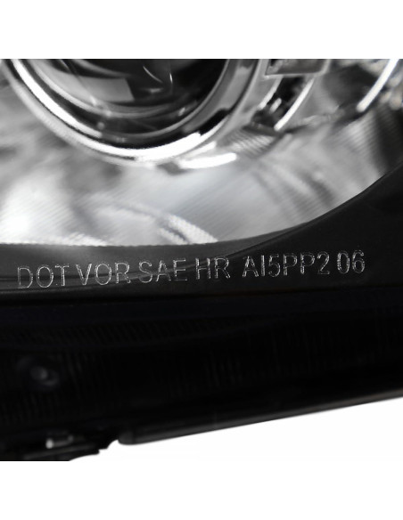 Faros Proyector Spec-D Tuning Negro para Honda Civic 2006-2011