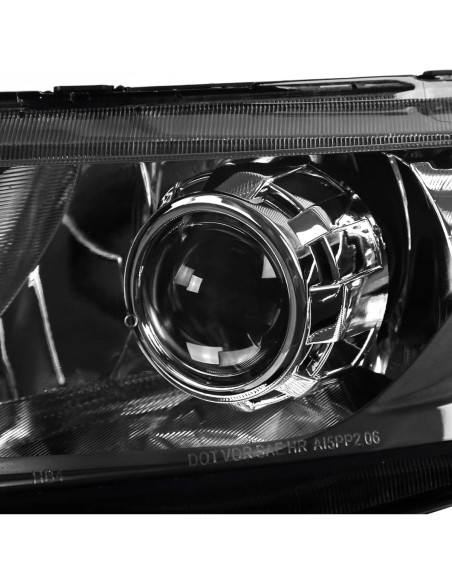 Faros Proyector Spec-D Tuning Negro para Honda Civic 2006-2011
