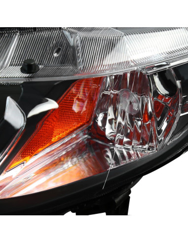 Faros Proyector Spec-D Tuning Negro para Honda Civic 2006-2011