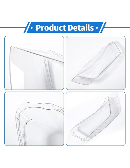 Cubierta de Lente de Faro VekAuto para Audi Q3 2012-2015