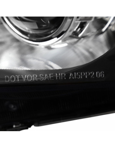Faros Proyector Spec-D Tuning Negro para Honda Civic 2006-2011