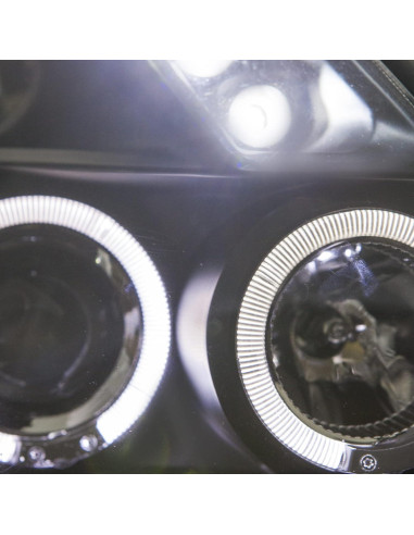 Faros delanteros GV-ZONE para Suzuki Swift 2005-2010, negros