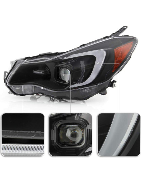 Faros Proyector LED ACANII para Subaru Impreza 2012-2015