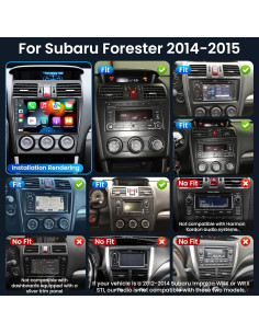 Radio de Coche 4Core 64GB para Subaru Forester WRX 2014-2015 2