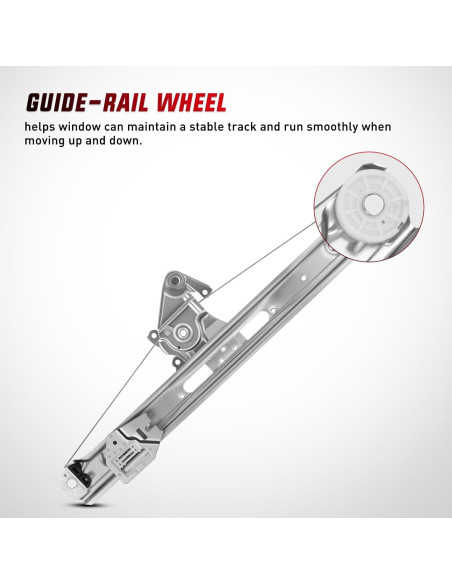 Regulador de Ventana Lateral Trasero Nilight Wind-751 para BMW E46