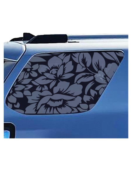 Calcomanías Florales para Ventana Lateral Trasera Xinghe 42x100cm