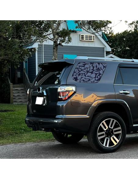 Calcomanías Florales para Ventana Lateral Trasera Xinghe 42x100cm