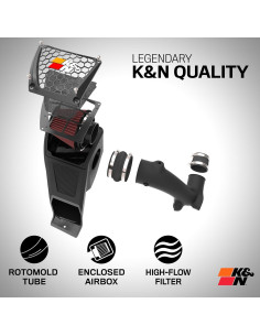 Sistema de Admisión de Aire Frío K&N 63-2617 para Ford 2