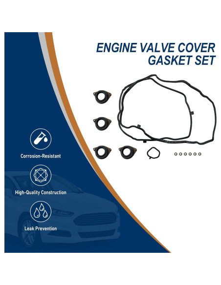Juego de juntas de tapa de válvula Torquizo para Honda Accord 2.4L