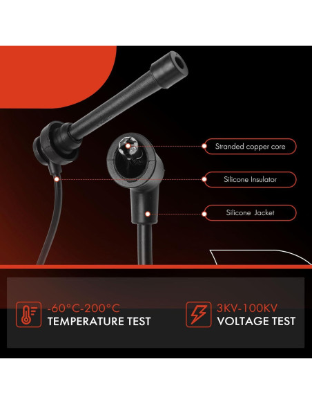 Cables de Bujía A-Premium 4PCS para Mitsubishi y Dodge