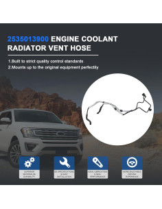 Manguera de Ventilación Radiador Beishiparts 2535013900 para Mercedes-Benz E-Class V213 E300 2