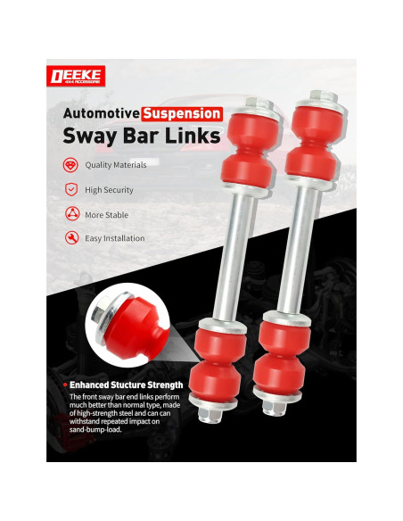 Enlaces de Barra Estabilizadora Delantera DEEKE K8772 para Ford
