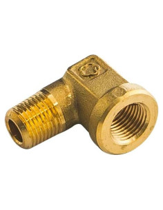 Adaptador Codo 90 Grados GlowShift 1/8 NPT Cobre Universal