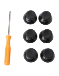 Tapa Joystick 3D + Destornillador T8 para Xbox 360 Negro