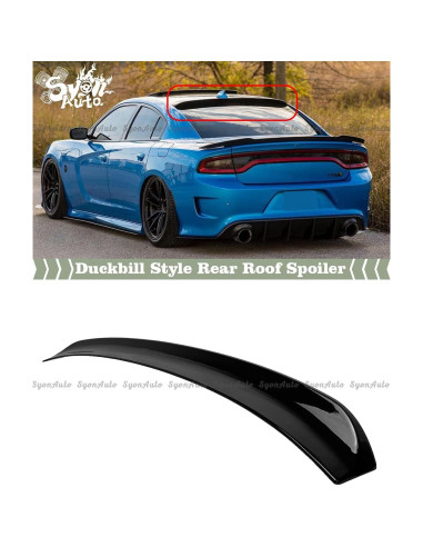 Alerón Trasero Dodge Charger 2015-2025 Syon Auto Negro Brillante