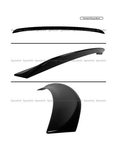 Alerón Trasero Dodge Charger 2015-2025 Syon Auto Negro Brillante