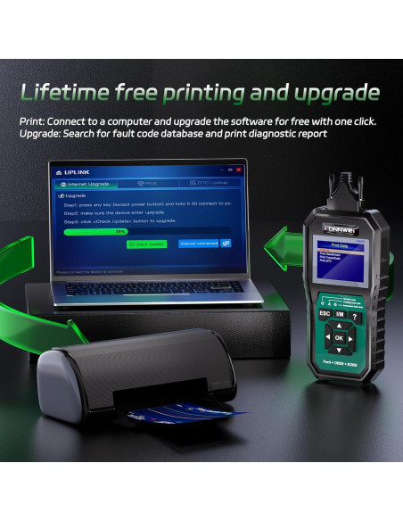 Escáner OBD2 KONNWEI TLB470 para Ford Lincoln Mercury