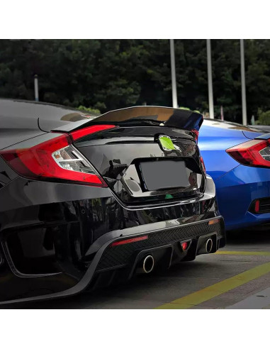 Alerón Trasero JDM Duckbill para Civic 10 Gen 2016-2021