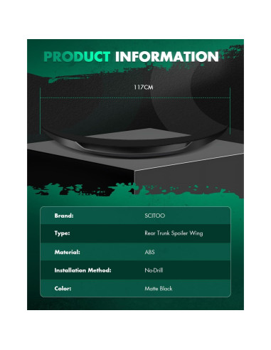 Alerón Trasero SCITOO para BMW E92 3 Series Coupe 2007-2013