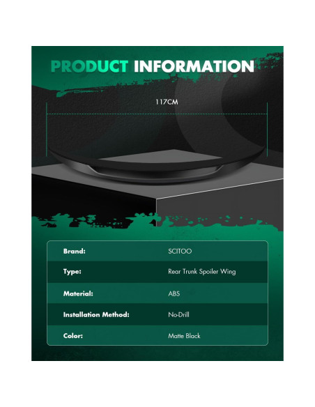 Alerón Trasero SCITOO para BMW E92 3 Series Coupe 2007-2013