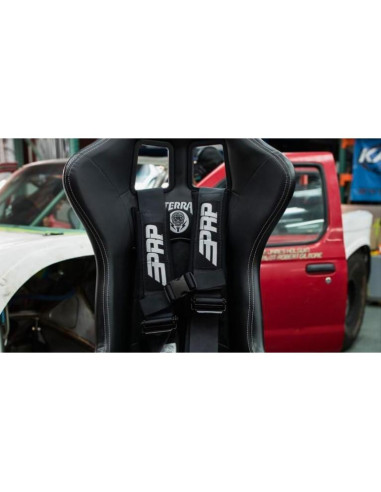 Arnés de 5 Puntos PRP SB5.3 con Cinturones de 7.62 cm Negro