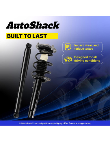 Amortiguadores Traseros y Estribos Completos AutoShack Dodge Ram 1500 2006-2008