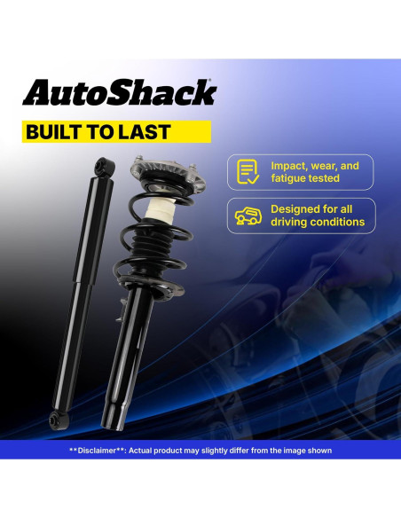 Amortiguadores Traseros y Estribos Completos AutoShack Dodge Ram 1500 2006-2008