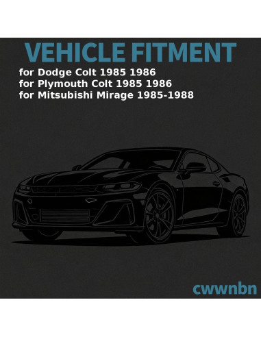 Brazo de Control Inferior Derecho con Junta Esférica CWWNBN para Dodge Colt 1985-1986 y Mitsubishi Mirage 1985-1988