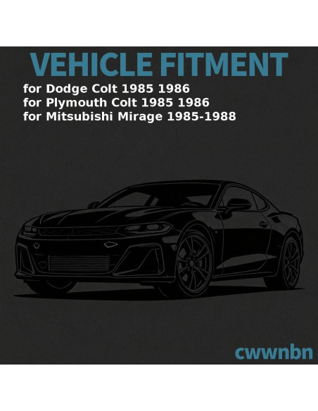 Brazo de Control Inferior Derecho con Junta Esférica CWWNBN para Dodge Colt 1985-1986 y Mitsubishi Mirage 1985-1988