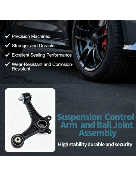 Brazo de Control Inferior Derecho con Junta Esférica CWWNBN para Dodge Colt 1985-1986 y Mitsubishi Mirage 1985-1988