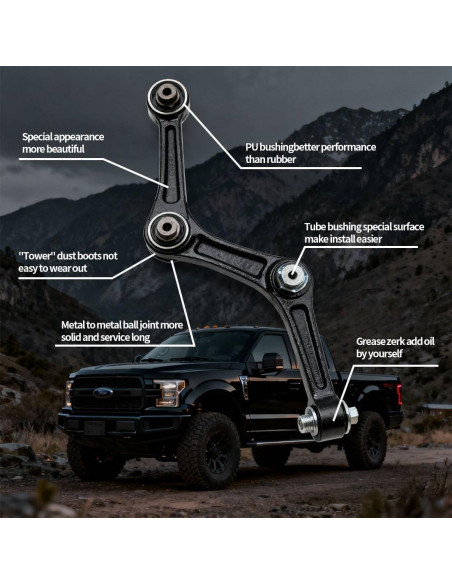 Brazo de Control Inferior Derecho con Junta Esférica CWWNBN para Dodge Colt 1985-1986 y Mitsubishi Mirage 1985-1988