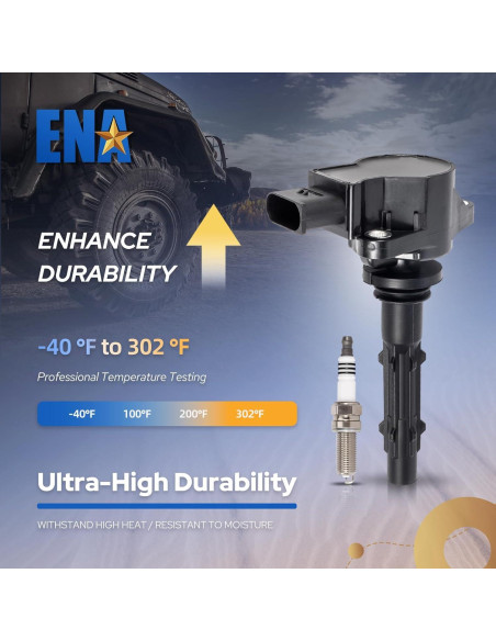 ENA 8 Bobinas de Encendido y 8 Bujías Platino para Mercedes