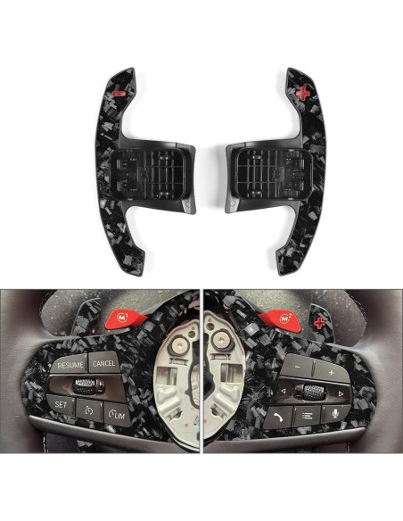 Palanca de Cambio BMW F20 F21 F22 F30 F31 Fibra de Carbono 2Pcs