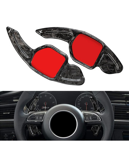 Extensiones de Palanca de Cambio Audi MEETALLGOOD Fibra Carbono
