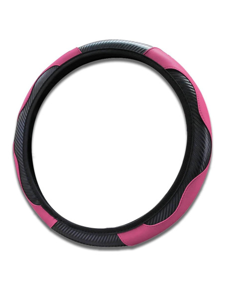Funda de Volante Uiojokv 15" Microfibra Rosa Antideslizante