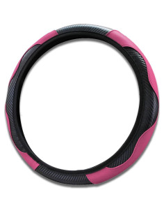 Funda de Volante Uiojokv 15" Microfibra Rosa Antideslizante 2