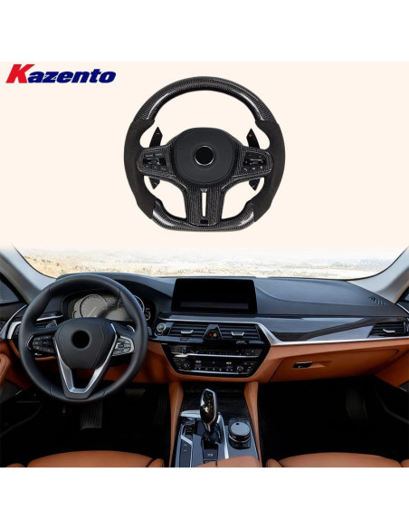 Volante de Fibra de Carbono Kazento para BMW Serie 5 G30 2018-2024