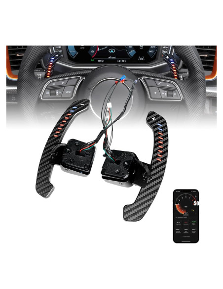 Palancas de Cambio LED TDD para Audi B9 A1 A2 A3 A4 A5 Q2 Q3 Q4 Q5